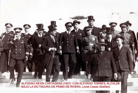 Alfonso XIII en Cartagena 1927